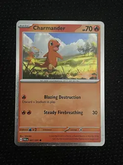 Charmander #007/091 - Cosmos Holo Promo Paldean Fates Pokemon TCG - NM (Card #2) - Image 2