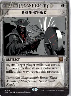 Grindstone Outlaws of Thunder Junction: Breaking News Regular NM M 0062 - Image 1