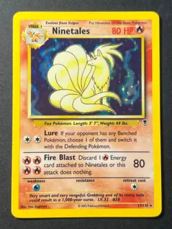 Ninetales 17/110 Holo Legendary Collection Pokemon Card LP - Image 1