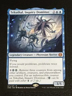 MTG Phyrexia: All Will Be One Tekuthal, Inquiry Dominus 071/271 NM Mythic - Image 1