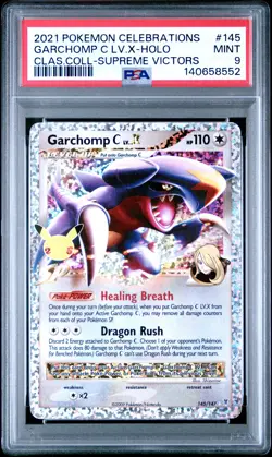 2021 POKEMON CELEBRATIONS CLASSIC COLLECTION #145 GARCHOMP C LV.X-HOLO PSA 9 - Image 1