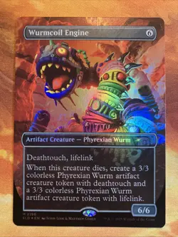 MTG Foil Borderless Wurmcoil Engine Secret Lair: X Play-Doh: Squishful Thinking! - Image 1