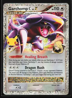 Garchomp C LV. X 145/147 Celebrations: Classic Collection Pokemon Card - Image 1