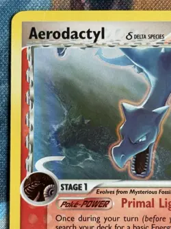 2006 POKEMON EX HOLON PHANTOMS AERODACTYL 35/110 STAMPED REVERSE HOLO LP - Image 2