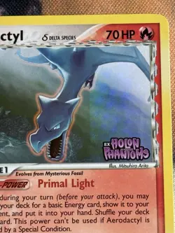 2006 POKEMON EX HOLON PHANTOMS AERODACTYL 35/110 STAMPED REVERSE HOLO LP - Image 5