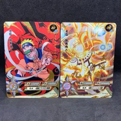 Naruto Kayou CCG - Naruto Uzumaki OR-022 & AR-064 Full Art Trading Card Lot - NM - Image 1