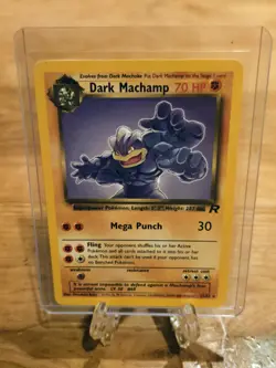 Dark Machamp 27/82 Team Rocket Rare Pokemon card Non Holo NM - Image 1