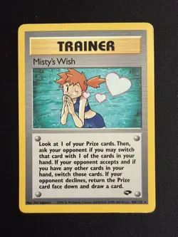 Pokemon Card - Misty's Wish Gym Challenge 108/132 Rare - HP - Image 1