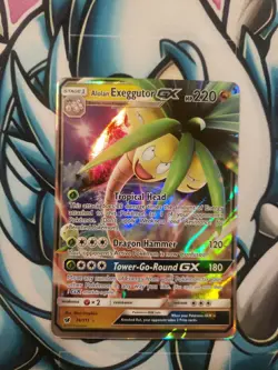 Alolan Exeggutor EX 74/111 Crimson Invasion NM Ultra Rare Pokemon Card - Image 1