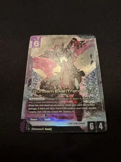 Gundam Exia (Trans-Am) Gundam Card Game . Steel Requiem Legend Rare GD03-049 - Image 2