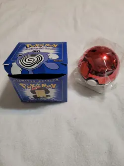 1999 Pokemon 23K Gold Plated Poliwhirl Card w/ Pokeball & Box Limited Edition - Image 1