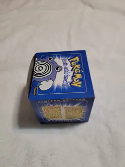 1999 Pokemon 23K Gold Plated Poliwhirl Card w/ Pokeball & Box Limited Edition - Image 3
