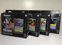 Magic: The Gathering Final Fantasy Commander Deck Bundle ( 4 Sealed Decks ) - Image 1