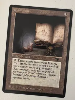Magic the Gathering MTG Antiquities Jalum Tome NM (Beta Bob) - Image 1