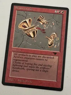 Magic the Gathering MTG Antiquities Shatterstorm LP (Beta Bob) - Image 1
