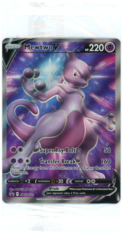 Black Star Promo - Mewtwo V SWSH229 Full Art SEALED SIR - Pokemon Sword & Shield - Image 1