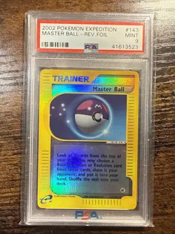 2002 Pokemon Expedition #143 Master Ball Reverse Holo PSA 9 Mint - Image 1