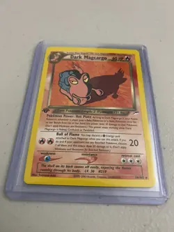 Dark Magcargo 018/105 1st Edition Neo Destiny Pokemon NM Near Mint + CLEAN - Image 2