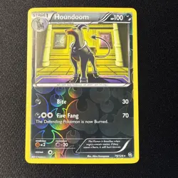 Houndoom 75/124 Dragons Exalted Reverse Holo NM Pokemon - Image 1