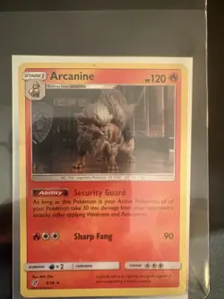 2019 POKEMON SUN & MOON DETECTIVE PIKACHU 6 ARCANINE-HOLO - Image 1