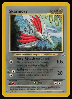 Skarmory 23/64 Rare Neo Revelation Unlimited Pokemon - Image 1