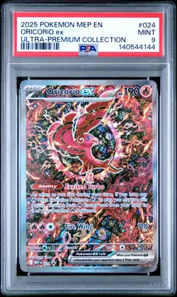 2025 POKEMON MEP ULTRA-PREMIUM COLLECTION #024 ORICORIO EX PSA 9 - Image 1