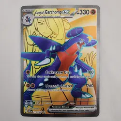 Cynthia's Garchomp ex 215/182 SV10: Destined Rivals Full Art Ultra Rare Pokemon - Image 1