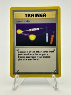 Pokemon TCG Trainer Item Finder 74/102 Base Set Unlimited Rare 1999 LP - Image 1