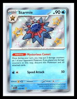 💥 Starmie - 119/091 Pokemon TCG SV: Paldean Fates Shiny Rare Holo 2024 - Image 1