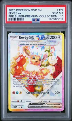 2025 POKEMON SVP EN-SV BLACK STAR PROMO #174 EEVEE EX PSA 10 - Image 1