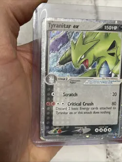 Pokemon TCG Tyranitar EX 17/17 Pop Series 1 Ultra Rare Holo HP Heavily Played - Image 4