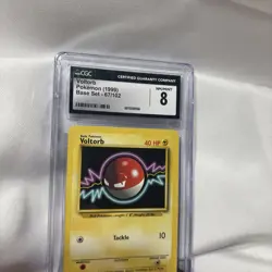 Voltorb Pokemon Base Set 1999 67/102 Shadowless CGC 78 Near Mint +, Rare TCG - Image 1