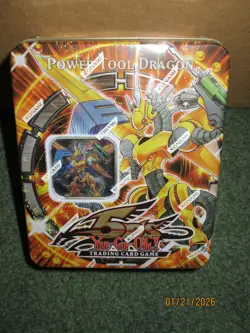 Yugioh 2009 Power Tool Dragon Collectors Tin CT06-EN001 Factory Sealed - Image 1
