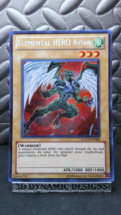 | Yugioh Elemental HERO Avian LCGX-EN002 Secret Legendary Collection GX NM 🔥 | - Image 1