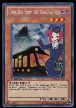 Tour Bus From the Underworld ORCS-EN086 Secret Rare 1st Edition Yu-Gi-Oh - Image 1