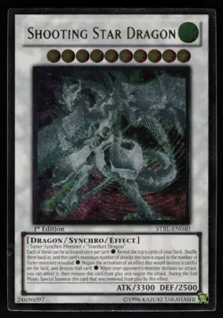 Shooting Star Dragon STBL-EN040 Ultimate Rare 1st Edition Yu-Gi-Oh - Image 1