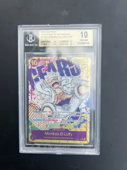 2023 ONE PIECE AWAKENING OF THE NEW ERA ALT ART #OP05-119 MONKEY D. LUFFY BGS 10 - Image 1