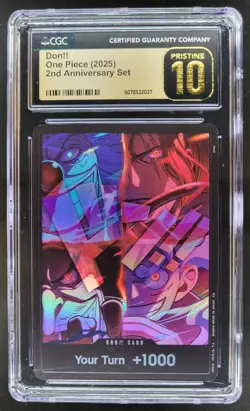 2025 ONE PIECE CCG JAPANESE DON!! 2ND ANNIVERSARY CGC 10 PRISTINE D PT - Image 1