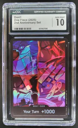 2025 ONE PIECE CCG DON!! 2ND ANNIVERSARY SET CGC 10 A PT - Image 1
