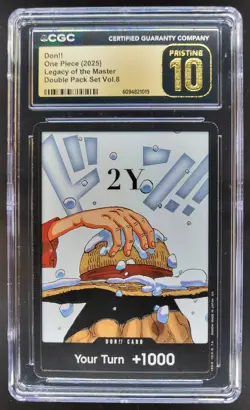 2025 ONE PIECE CCG DON!! LEGACY OF THE MASTER CGC 10 PRISTINE D PT - Image 1