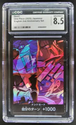 2025 ONE PIECE CCG DON!! 2ND ANNIVERSARY SET CGC 8.5 A PT - Image 1