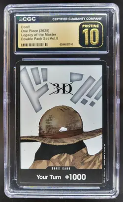 2025 ONE PIECE CCG DON!! LEGACY OF THE MASTER CGC 10 PRISTINE D PT - Image 1