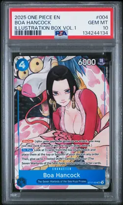 2025 ONE PIECE PROMOS ILLUSTRATION BOX VOL.1 #004 BOA HANCOCK PSA 10 - Image 1