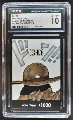 2025 ONE PIECE CCG DON!! LEGACY OF THE MASTER CGC 10 D PT - Image 1