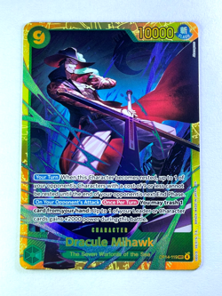 2026 One Piece The Azure Sea's Seven Dracule Mihawk Gold SEC Alt Art #OP14-119 - Image 1