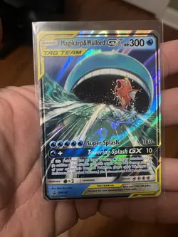 Magikarp & Wailord GX SM166 Pokemon Promo Sun & Moon Tag Team - Image 1