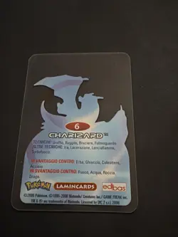 Pokemon Lamincards Charizard #6 Edibas 2006 - Image 2