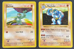 Machop 52/102 Machoke 34/102 Base Set Shadowless 1999 Vintage Pokemon Card HP - Image 1