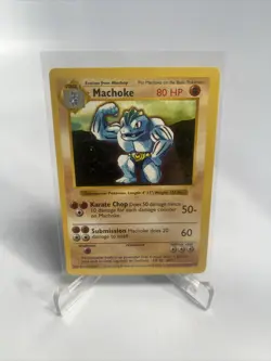 NEAR MINT! Shadowless Machoke (34/102) Base Set Pokemon Card, WOTC 1999 - Image 1