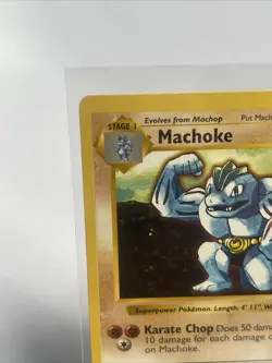 NEAR MINT! Shadowless Machoke (34/102) Base Set Pokemon Card, WOTC 1999 - Image 3